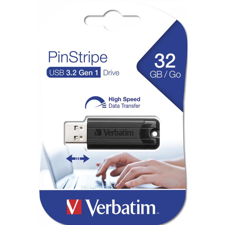 Actual product image Verbatim Store 'n' Go Pin Stripe (32 GB, USB-A)