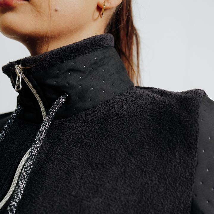 Immagine prodotto Fouganza Giacca in felpa 500 Warm da donna nera (XXL)