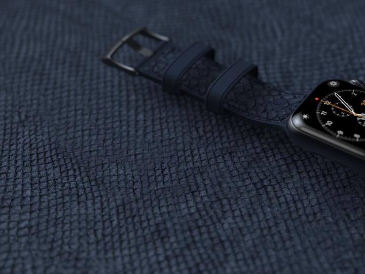 Produktbild Njord Vatn Watch Strap For (40 mm, 41 mm, Lachsleder, Edelstahlverschluss, Veganes Leder)