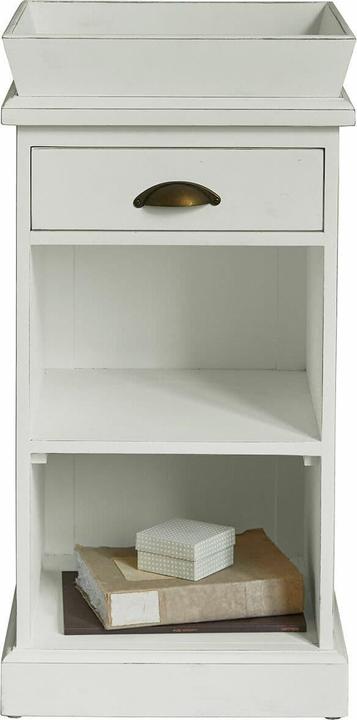 Image du produit Loberon Table de chevet Montarie blanc
