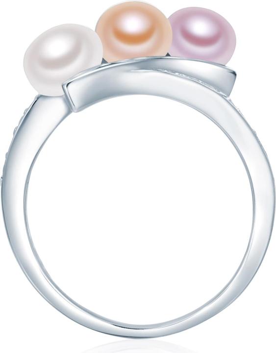 Immagine prodotto Valero Pearls Donna Argento Cubic Zirconia Perle d'acqua dolce coltivate argento - 3860 (50, 925 Argento)