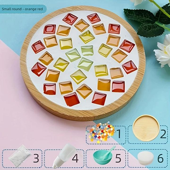 Produktbild Activity Board DIY Mosaik handgefertigte Untersetzer, Heimdekoration, Komfort für Ihr Wohnumfeld