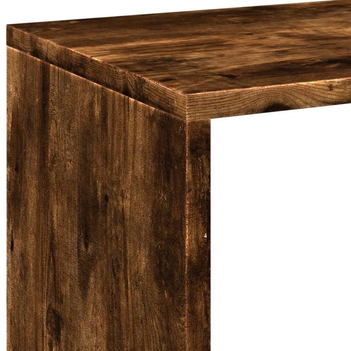 Image du produit VidaXL Séparation de pièce Bibliothèque Étagère sur pied Étagère de bureau Étagère cubique Chêne fumé (102 x 29 x 103.5 cm)
