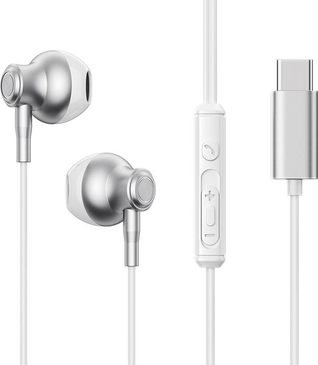 Actual product image Joyroom Wired Earphones JR-EC07, Type-C (Wireless)
