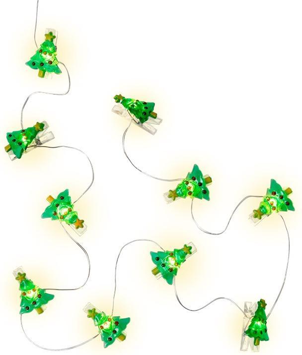 Goobay 10er LED-Fotoclips-Lichterkette "Tannenbaum" (1.40 m)