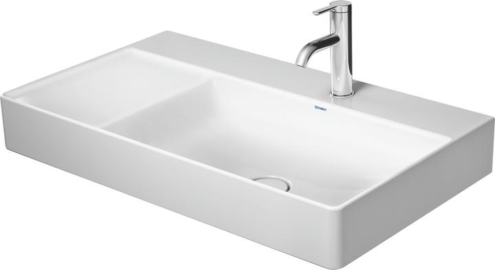 Image du produit Duravit Lavabo DURASQUARE sans meuble vasque, hauteur totale 800x470mm 1 hublot blanc (470 mm, 800 mm)