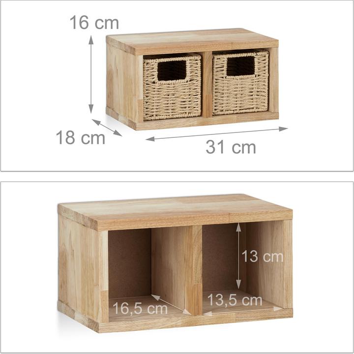 Immagine prodotto Relaxdays Scaffale a muro (31 x 18 x 16 cm)