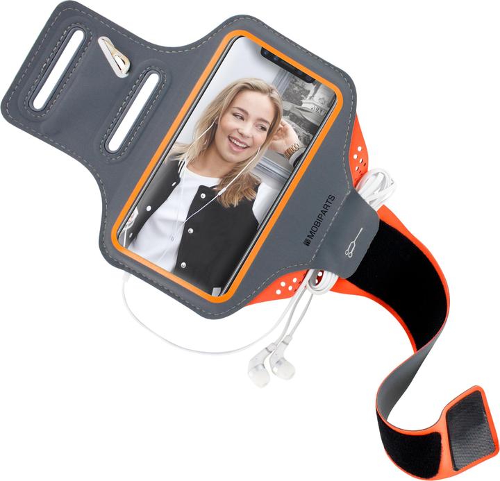 Actual product image Mobiparts Comfort Fit Sport Armband Apple iPhone X/XS Neon Orange