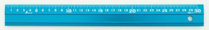 Immagine prodotto NT Cutter Righello da taglio in alluminio, 30 cm, blu (300 mm)