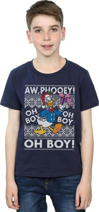 Image du produit Disney - T-shirt DONALD DUCK CHRISTMAS FAIR ISLE - Garçon (128)