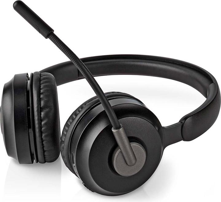 Immagine prodotto Nedis Cuffia per PC | On Ear | Stereo | Bluetooth | Microfono pieghevole | Nero (Senza fili, USB-C)