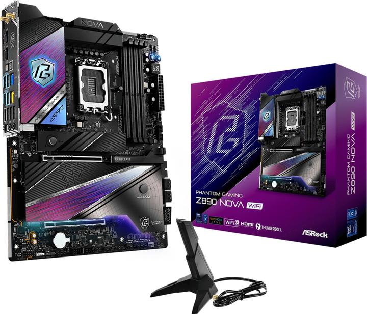 AsRock Z890 Nova WiFi Intel DDR5 S1851 (LGA 1851, Intel Z890, ATX)
