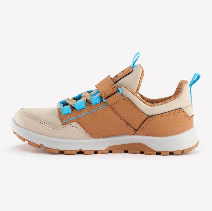 Produktbild Quechua Wanderschuhe Kinder Gr. 28–34 niedrig Klettverschluss Wandern - NH500 braun/blau (32)