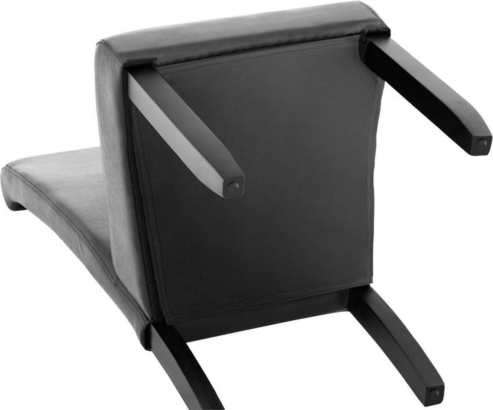 Produktbild Fromm & Starck Polsterstuhl 2er Set Holzbeine bis 180 kg Hochlehner Esszimmerstuhl schwarz
