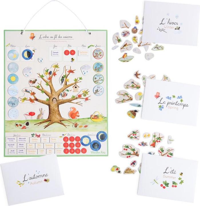 Produktbild Moulin Roty Magnetischer Kalender : Die Jahreszeiten (Französisch)