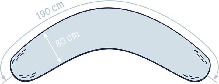 Productafbeelding Julius Zöllner Verpleegkussenhoes Mousseline (190 cm)
