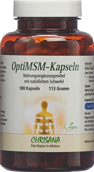 Actual product image Chrisana Opti MSM Caps (180 Piece, Capsules, 149 g)