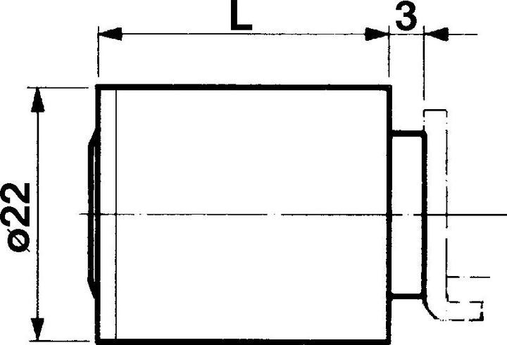 Produktbild Kaba Aufbauzylinder 8, Typ 1008 C (Zylinderschlüssel)