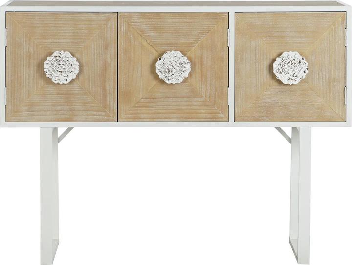 Actual product image DKD Home Decor Console White Metal Fir 120 x 35 x 90 cm (120 x 35 x 90 cm)