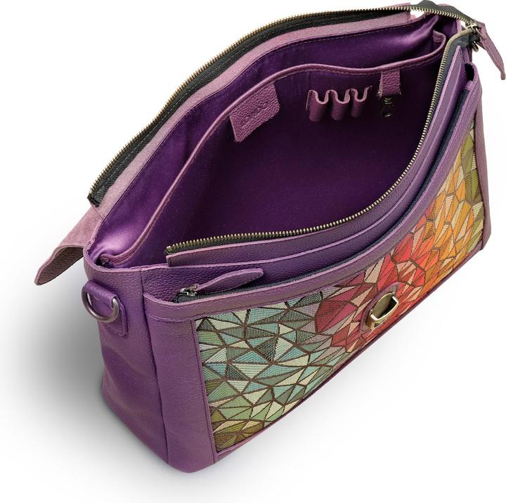 Produktbild Only-Bags.Store Echtes Leder Messenger Bag, MacBook Pro 15 Zoll, Laptoptasche mit einzigartigem Design, Unisex (15")