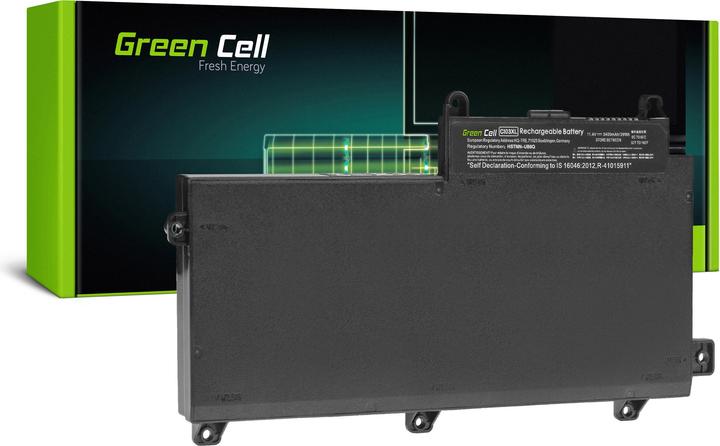 Produktbild GreenCell Laptop Battery CI03XL for HP ProBook - 11.4V - 3400mAh (6 Zellen, 3400 mAh)