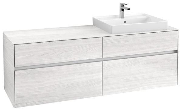 Actual product image Villeroy & Boch Collaro washbasin cabinet 1600x548x500 mm, 4 drawers, for washbasin right, C023
