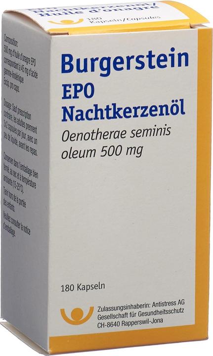 Burgerstein Epo Nachtkerzenöl (180 Stück, Öl, 176 g)