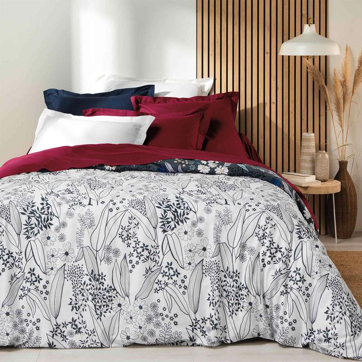 Image du produit Casativo Taie d'oreiller en coton bio, housse de coussin avec bordure décorative (63 x 63 cm)