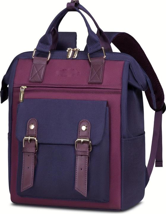 Actual product image Only-Bags.Store Stylish small laptop backpack - Fashionable college daypack with adjustable straps, robust