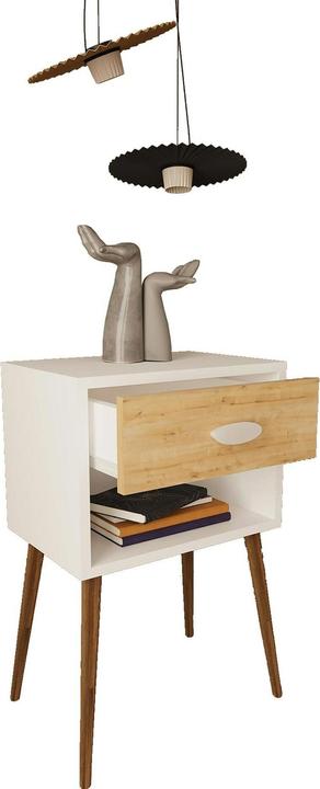 Produktbild VCM Holz Beistelltisch Nachttisch Singol XL (45 x 30 x 70 cm)
