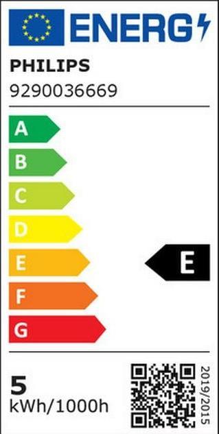 Etichetta energetica Philips Hue 4,2W GU10 1P (GU10, 4.20 W, 400 lm, 1 x, E)
