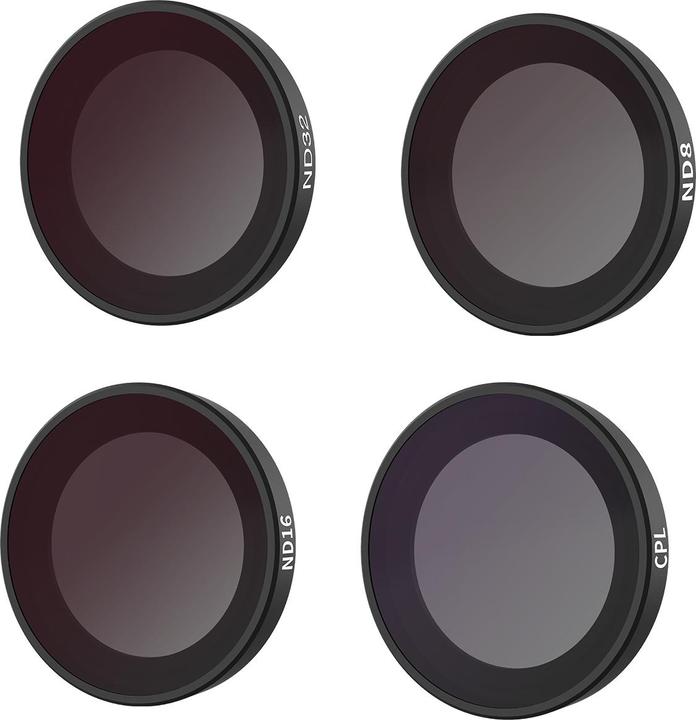 Actual product image Telesin Lens filter Set CPL/ND8/ND16/ND32 for Insta360 GO3