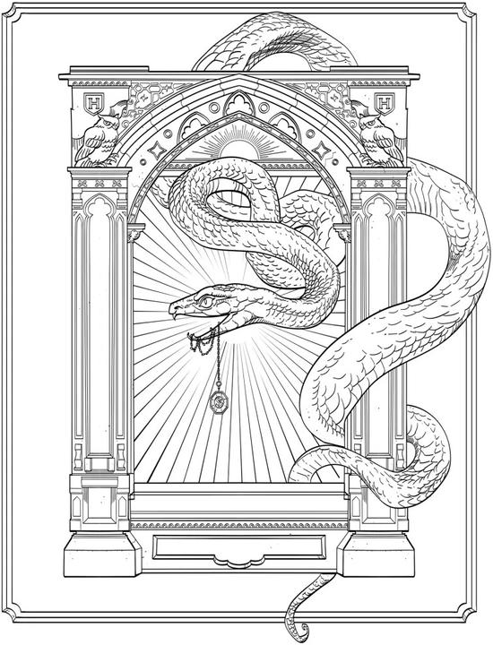 Image du produit Panini Extraits des films Harry Potter : Le livre officiel de coloriage : Serpentard