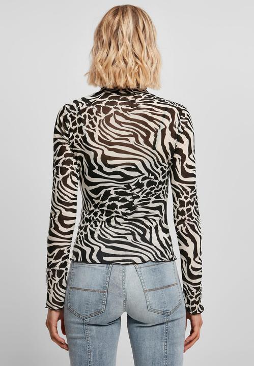 Immagine prodotto Urban Classics Donna AOP Mesh Turtleneck Longsleeve (4XL)