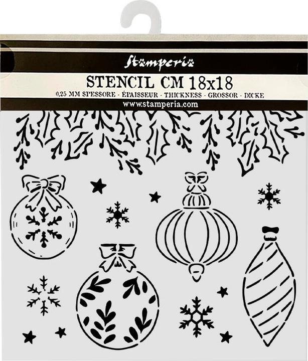 Image du produit Stamperia Pochoir "The Nutcracker - Christmas Bells" (Le casse-noix - Cloches de Noël)