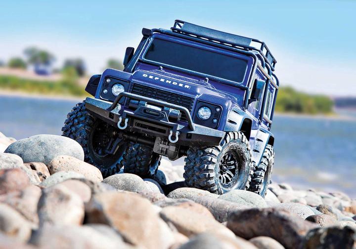 Immagine prodotto Traxxas TRX-4 LR Defender elettrico spazzolato Crawler 4WD 1:10 RTR blu (RTR pronto all'uso)