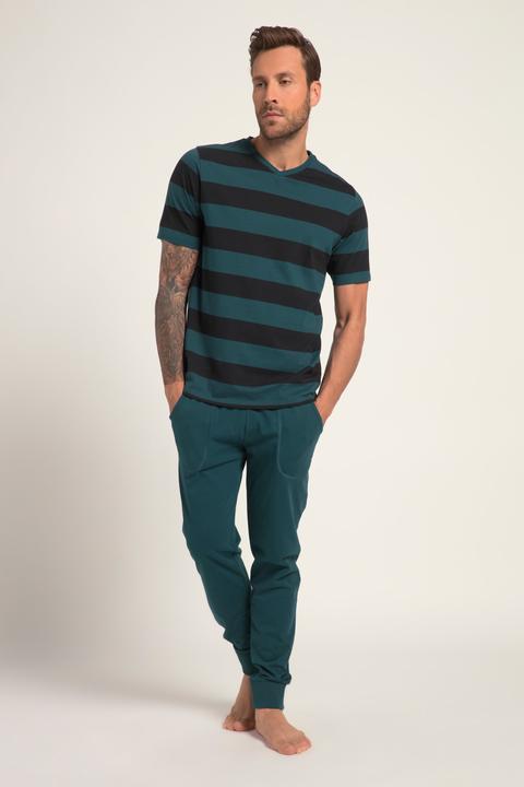 Image du produit JP1880 Pyjama deux pièces, collection Homewear. Pantalon et t-shirt rayé. Qualité OEKO-TEX. (4XL)