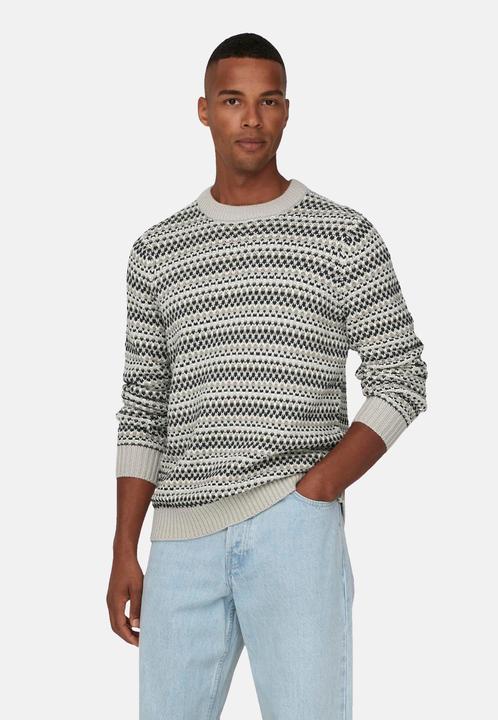 Produktbild Only & Sons ONSMUSA REG 3 STRUC CREW KNIT Strickpullover (XS)