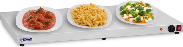 Produktbild Royal Catering Warmhalteplatte 600 W Edelstahl Wärmeplatte Wärmer Speisenwärmer 35 90 °C