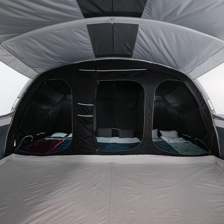 Immagine prodotto Quechua Familienzelt Stangenaufbau - Arpenaz 6.3 F&B 6 Personen 3 Kabinen (Tenda, 25.75 kg, 6 persone)