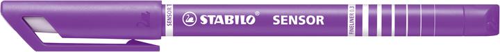 Produktbild STABILO SENSOR F Finliner mit gefederter Spitzer (Lila, Blau, Grün, Rosa, 4 x)