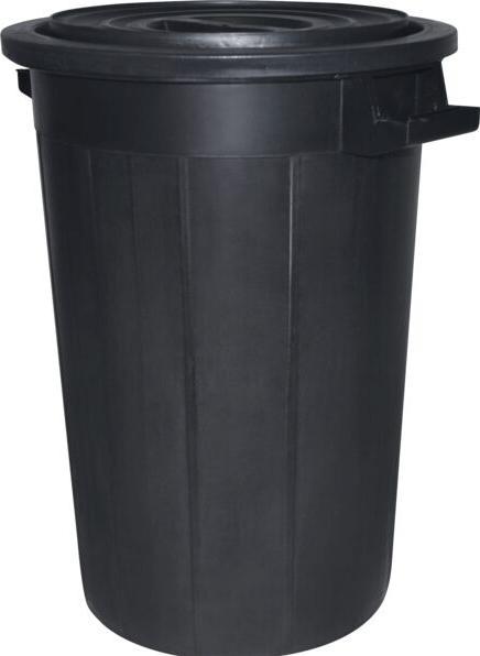 Produktbild Siemens Mülltonne Kunststoff 75 Liter schwarz mit Deckel 2 Aussengriffe (75 l)
