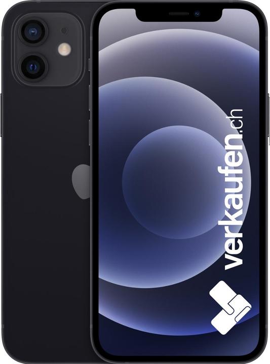 Produktbild verkaufen.ch iPhone 12 (128 GB, Black, 6.10", 12 Mpx, SIM + eSIM, A / Wie neu)
