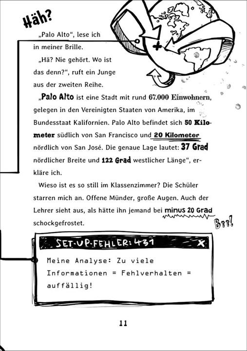 Produktbild Andro, streng geheim! (Band 1) - Fehlermeldung: Schule (Deutsch, Kai Pannen, Mareikje Vogler, Loewe Kinderbücher, 2021)