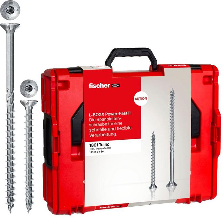 Actual product image Fischer Action Power Fast II L-Boxx 102 (1801 Screws per piece)