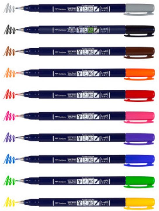 Energie-Label Tombow Fudenosuke (Schwarz, 3 mm, 1 x)