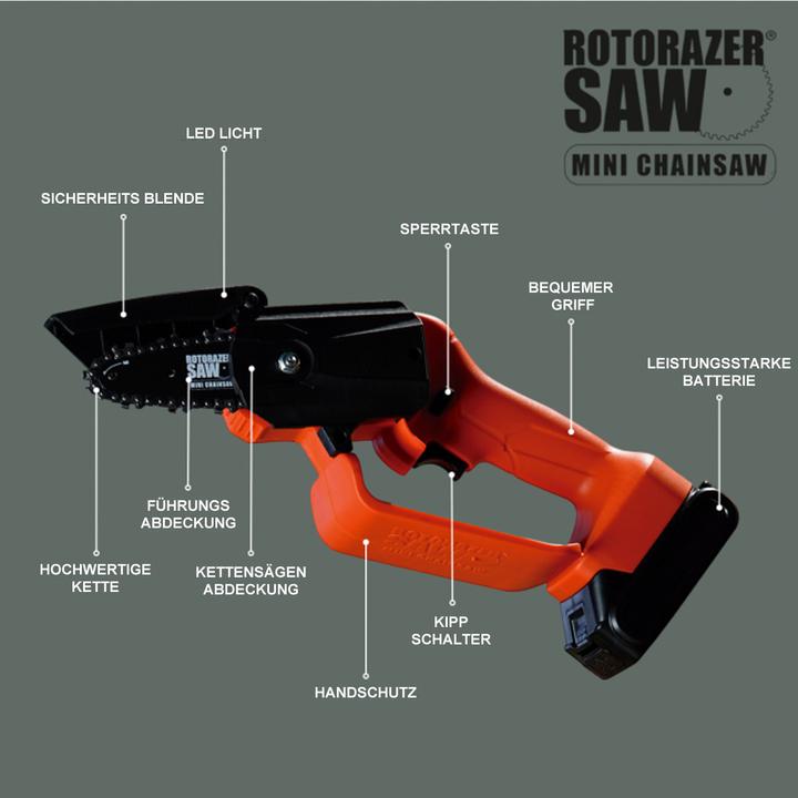 Image du produit Best direct Rotorazer Mini Chainsaw (Tronçonneuse à batterie)