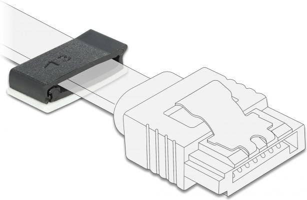 Produktbild Delock Kabelhalter mit Verschlussclip selbstklebend schwarz