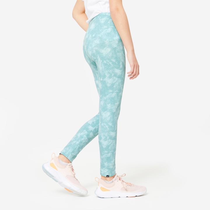 Immagine prodotto Decathlon Leggings bambino in cotone - stampa cachi (122)