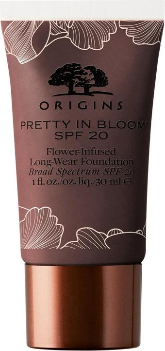 Actual product image Origins Pretty In Bloom Flower-Infused Long-Wear Foundation SPF 20 1oz 740 Very Deep Cool (740 Very Deep Cool)